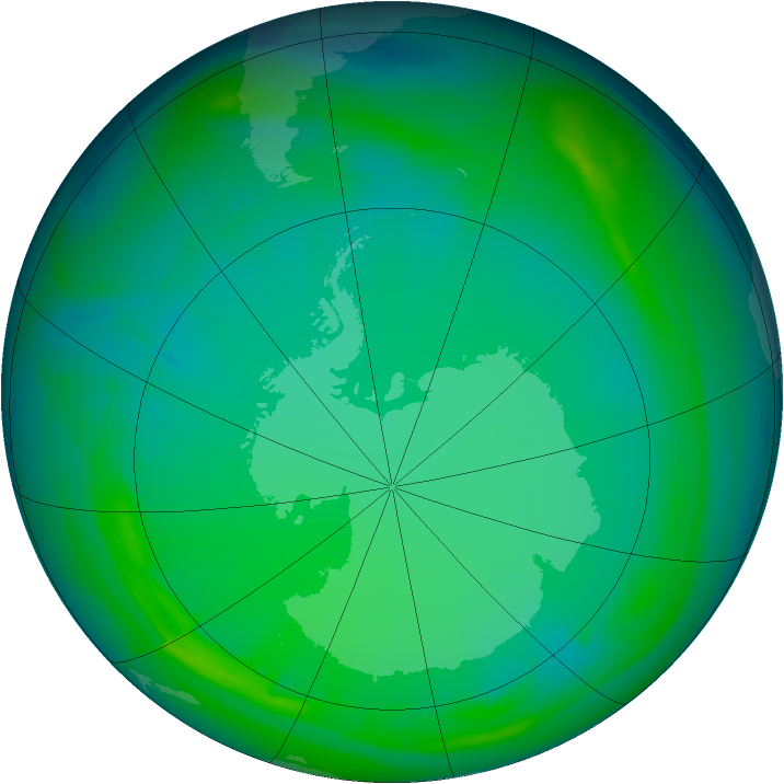 Ozone Map 2005-07-14